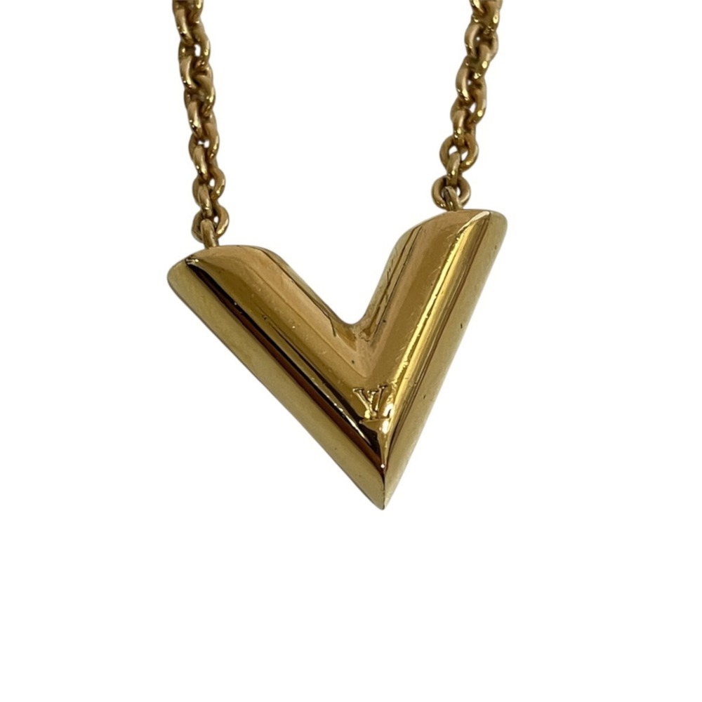 Louis Vuitton Essential V Necklace, Accessory, Total Weight 9g, 47cm, Alloy, ...
